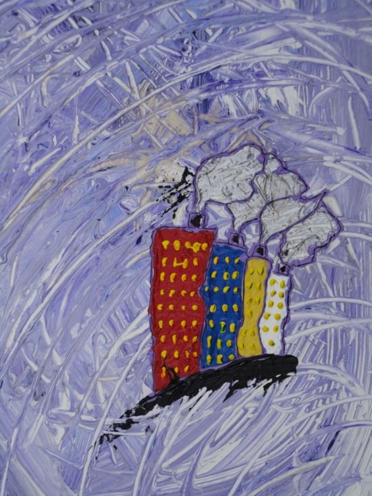 Peinture intitulée "Tornado 1 of 4 (fra…" par Sergey Kuimov, Œuvre d'art originale, Huile