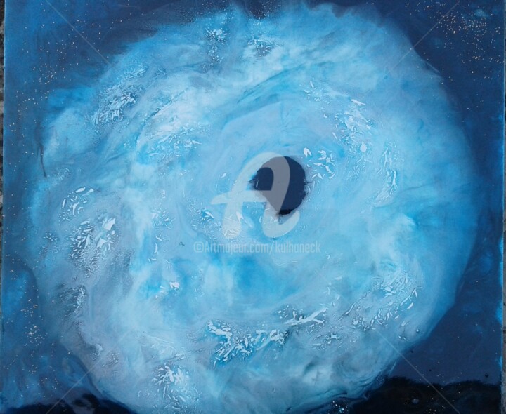 Painting titled "OURAGAN" by Kulhaneck, Original Artwork, Resin