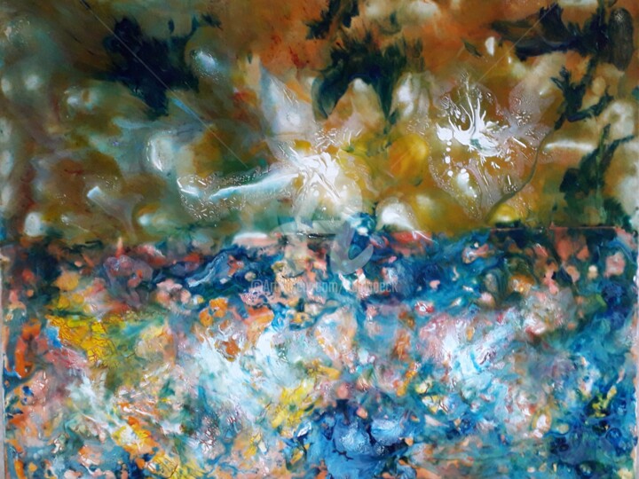 Картина под названием "COULEURS DES VACANC…" - Kulhaneck, Подлинное произведение искусства, Смола