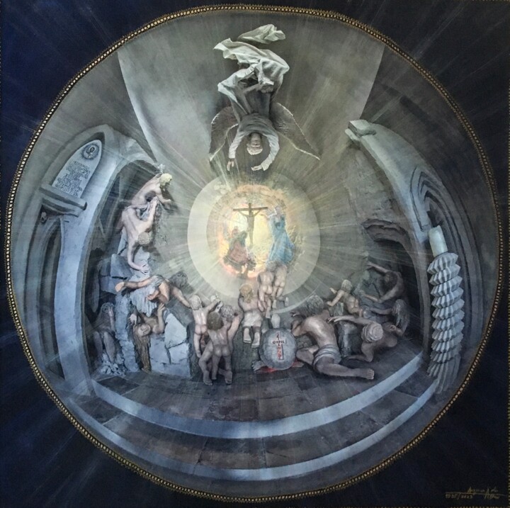 Peinture intitulée "Erlöserkapelle" par Angerer Der Ältere, Œuvre d'art originale, Acrylique