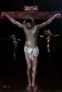 Painting titled "jesus" by Coman Mihai, Original Artwork