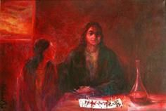 Painting titled "emaus" by Coman Mihai, Original Artwork