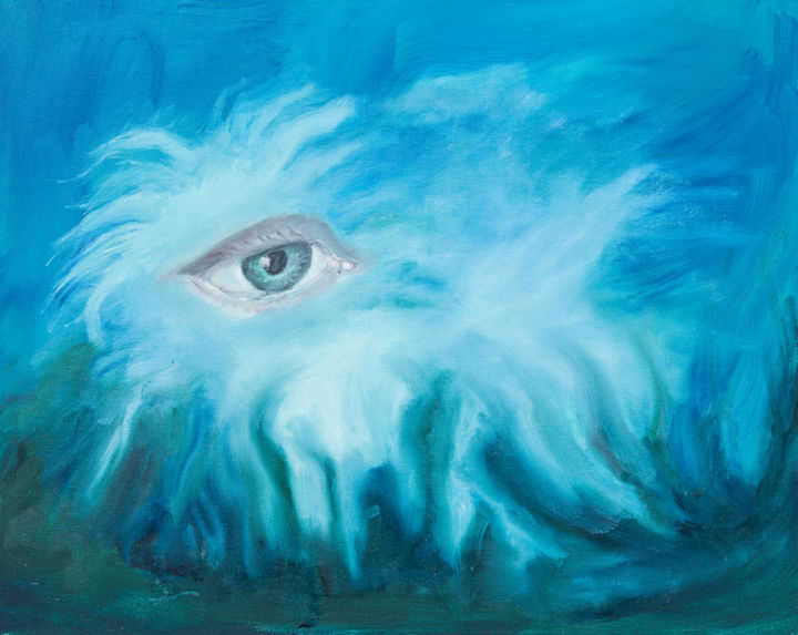 Painting titled "Spiritual purity" by Pupler, Original Artwork, Oil