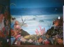 Painting titled "Underwater Bedroom" by Kunda Kamwali Art Jeni Smithies, Original Artwork