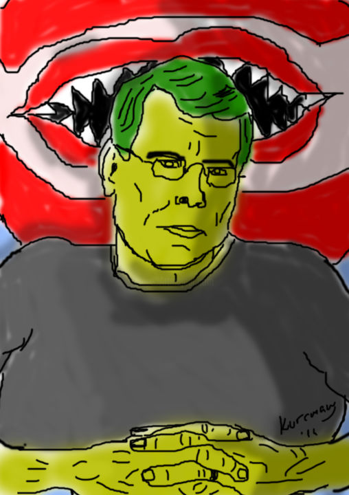 Arte digitale intitolato "stephenkingdrama.jpg" da Kurcman Mrad, Opera d'arte originale, Pittura digitale