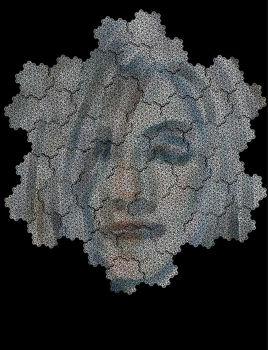 Digitale Kunst getiteld "Portrait of Rachel" door Kurotory, Origineel Kunstwerk, 2D Digital Work