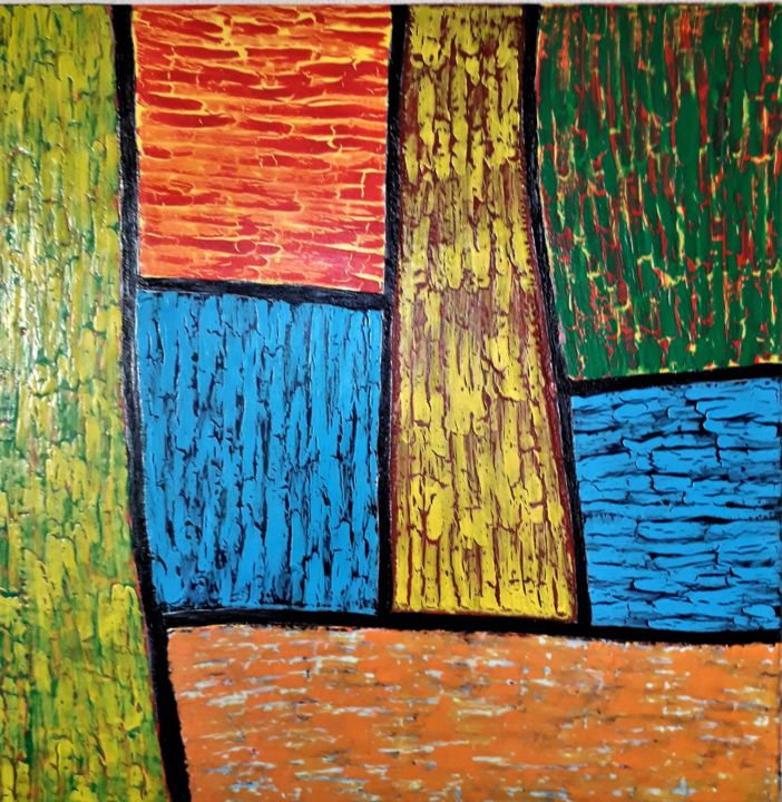 Malerei mit dem Titel "Miram" von Likos Klee, Original-Kunstwerk, Acryl