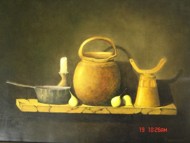 Peinture intitulée "still life 3" par Kushinski, Œuvre d'art originale