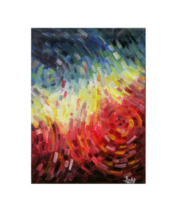 Malarstwo zatytułowany „Colors of the wind.” autorstwa Kuts, Oryginalna praca, Akryl