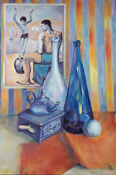 Peinture intitulée "Rendezvous with Pic…" par Alla Kutsenko, Œuvre d'art originale, Huile