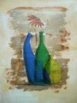 Рисунок под названием "Бутылки" - Сергей Ефремов, Подлинное произведение искусства