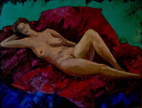 Peinture intitulée "Пробуждение" par Sergei Efremov, Œuvre d'art originale
