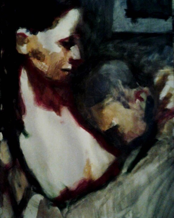Картина под названием "Солдат" - Андрей Клюйко, Подлинное произведение искусства, Акварель