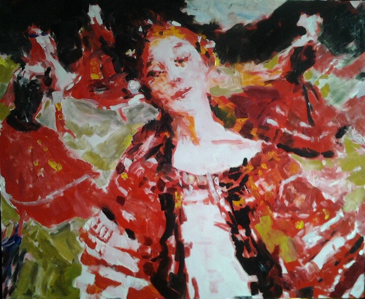 Painting titled "Танец" by Andrei Kliuiko, Original Artwork, Oil