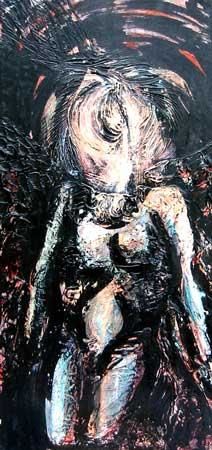 Painting titled "Sans Marie" by Thierry Chiche, Original Artwork