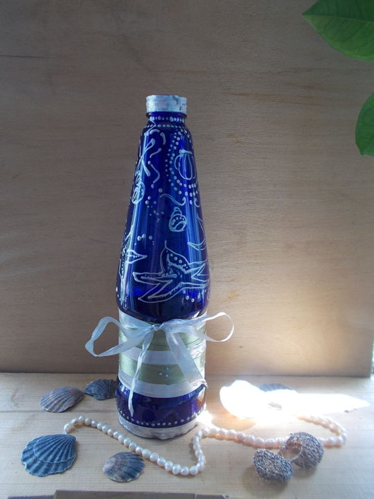 Artcraft με τίτλο "Морская бутылка" από Къелла, Αυθεντικά έργα τέχνης