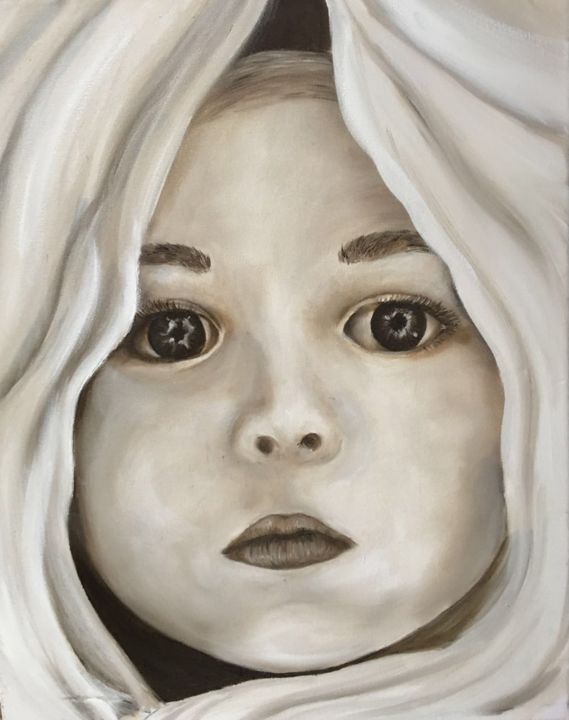 Peinture intitulée "child 1" par Kyle Moore, Œuvre d'art originale, Huile