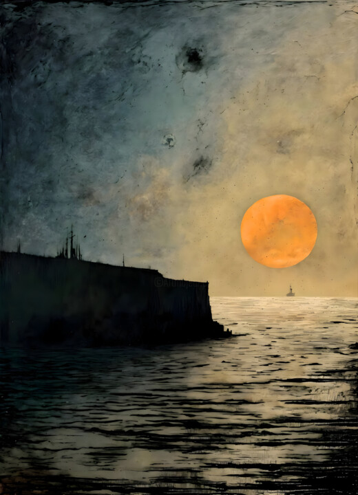 Digital Arts titled "Port of Constanca" by Kyozai, Original Artwork, AI generated image