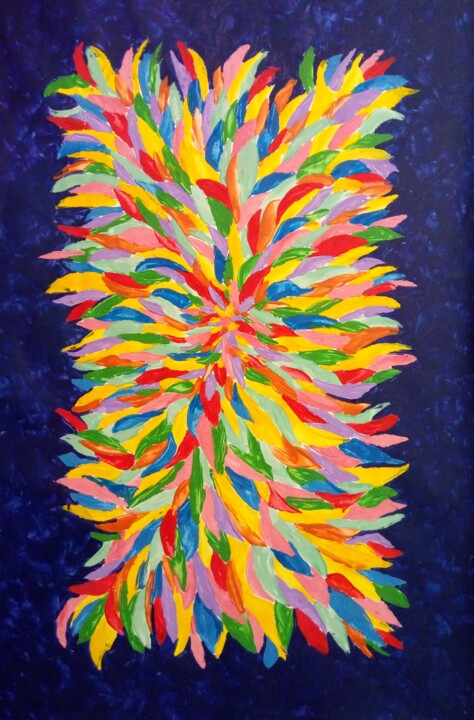 Pintura intitulada "flowers 1" por Kyrylo Bondarenko, Obras de arte originais, Acrílico