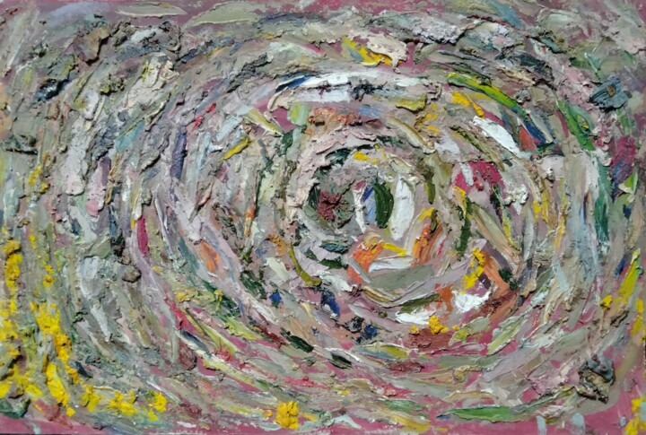 Malerei mit dem Titel "Jackson Pollock" von Kyrylo Bondarenko, Original-Kunstwerk, Öl
