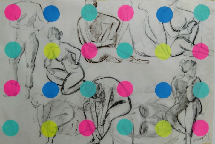 Картина под названием "Jeff Koons 1" - Kyrylo Bondarenko, Подлинное произведение искусства, Акрил