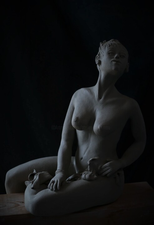Escultura intitulada "146_JULIA" por L'Atelier De Nanou, Obras de arte originais, Terracota