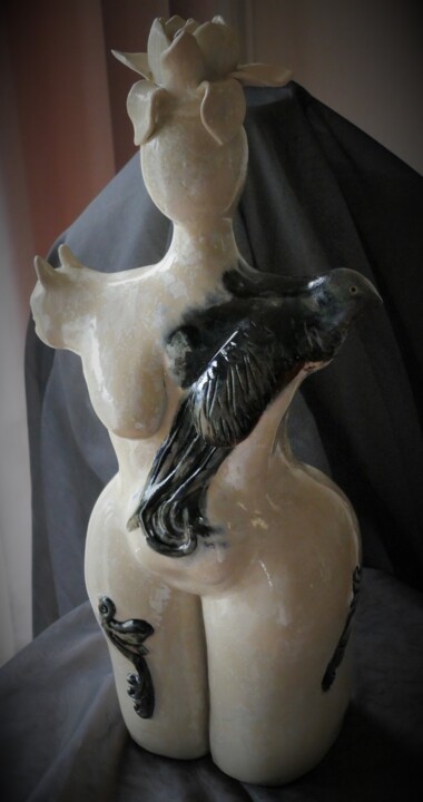 Скульптура под названием "150_METAPHORE ***" - L'Atelier De Nanou, Подлинное произведение искусства, Терракота