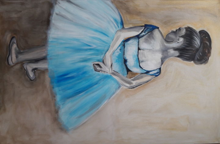 Schilderij getiteld "Ballerina" door Liesbeth Dingboom, Origineel Kunstwerk, Acryl