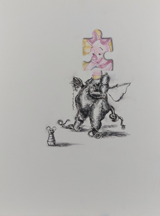 "Gros bidon !" başlıklı Resim Laurent Fierdehaiche tarafından, Orijinal sanat, Mürekkep