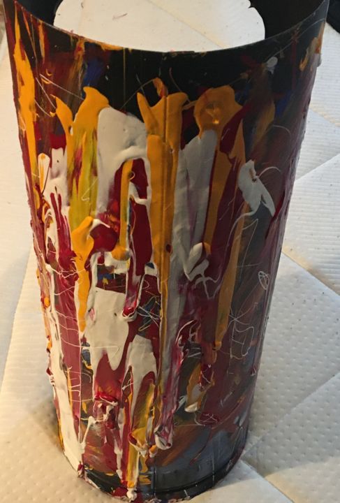 Painting titled "untiltedtrash" by Flitsburgwidgerald, Original Art, Acrylic