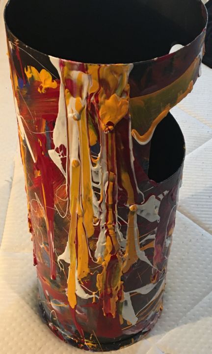 Painting titled "untiltedtrash" by Flitsburgwidgerald, Original Art, Acrylic