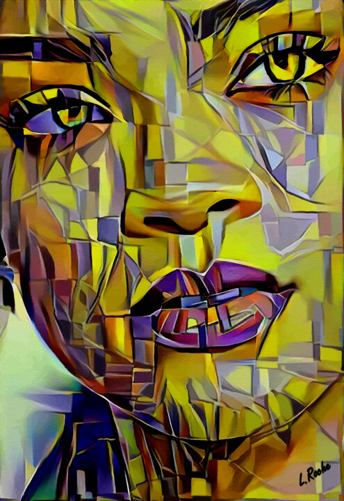 Digital Arts titled "Pop star - Mix-medi…" by L.Roche, Original Artwork, Acrylic