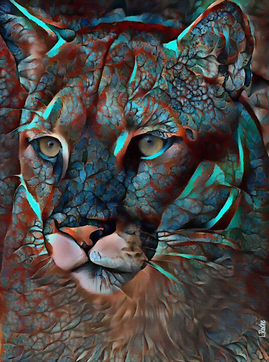 Digital Arts titled "Blynko, Puma" by L.Roche, Original Artwork, 2D Digital Work
