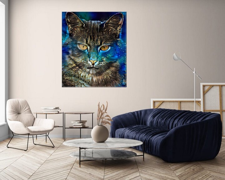 Nigel, Cat, Digital Arts by L.Roche | Artmajeur