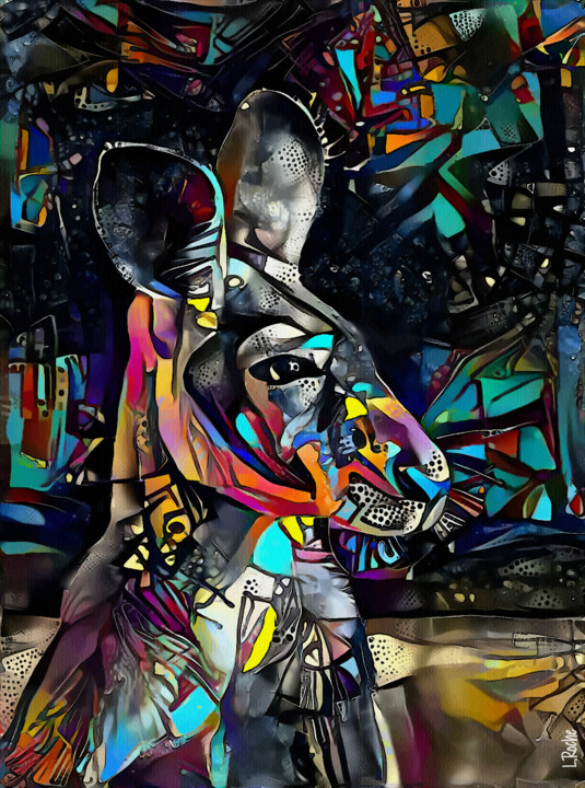 Digital Arts titled "Kangoo style" by L.Roche, Original Artwork, Acrylic