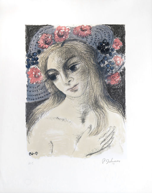Incisioni, stampe intitolato "Paul Delvaux litogr…" da Lucy Sunders, Opera d'arte originale, Litografia