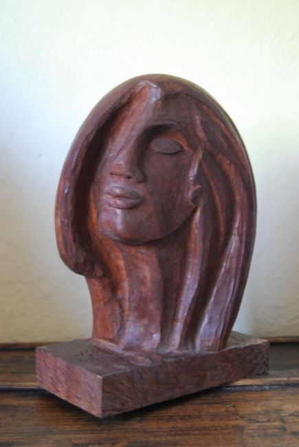 Sculpture titled "ma tête 1" by La Babssy, Original Artwork