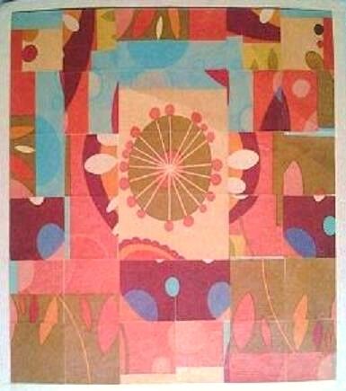 Collages titled "Ciel de jardin" by Annig Pineau (Ginna), Original Artwork, Collages