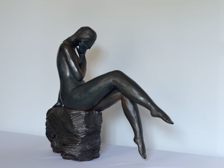 Sculpture intitulée "am1.jpeg" par Akoi Aka, Œuvre d'art originale, Pierre