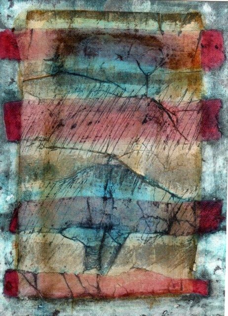 Peinture intitulée "le 6 mars 2009 2…" par Josée Van Lierop, Œuvre d'art originale, Huile