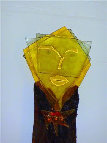 Sculpture titled "Femme en bikini ( d…" by Kiti Bois-Verre, Original Artwork