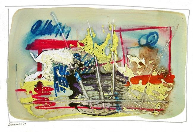 Painting titled "2738 13x19" by Annette Labedzki, Original Art, Oil