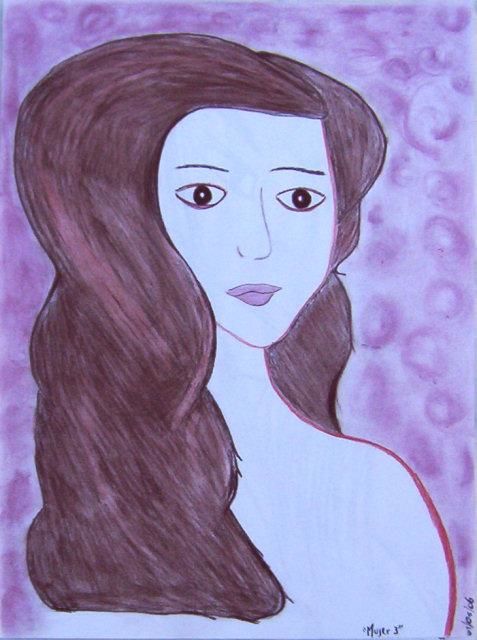 Painting titled "Mujer 3" by Lorena Laborde, Original Artwork