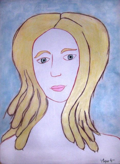 Painting titled "Mujer 4" by Lorena Laborde, Original Artwork