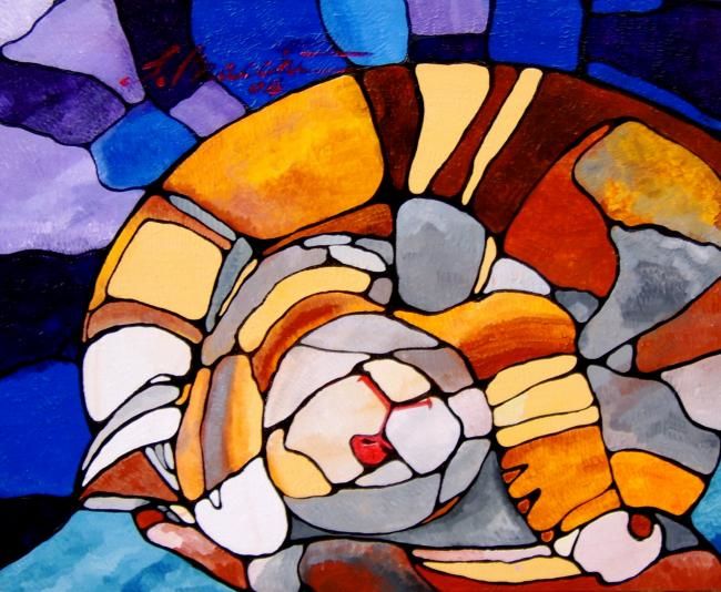 Pittura intitolato "sonno" da Silvana Bracchi, Opera d'arte originale