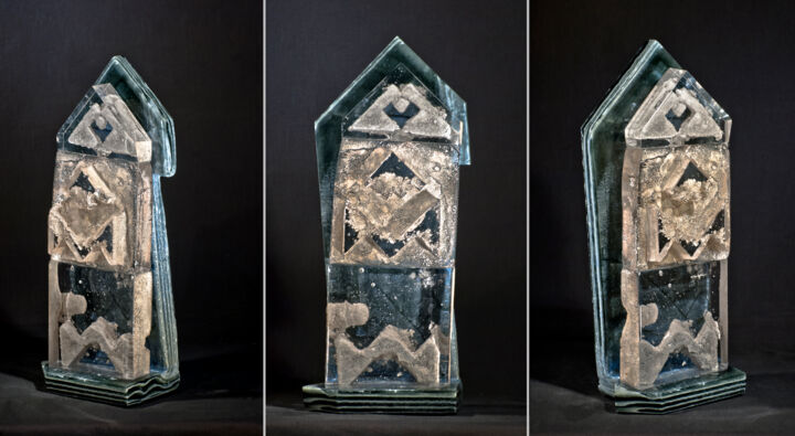 雕塑 标题为“Hidden Temple” 由Lachezar Dochev, 原创艺术品, 玻璃