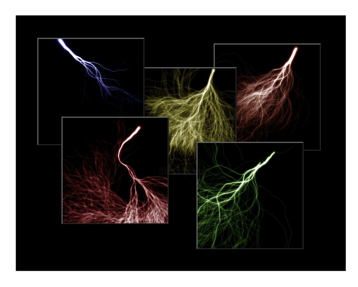 Цифровое искусство под названием "foudre.jpg" - Lacilha, Подлинное произведение искусства, Цифровая живопись