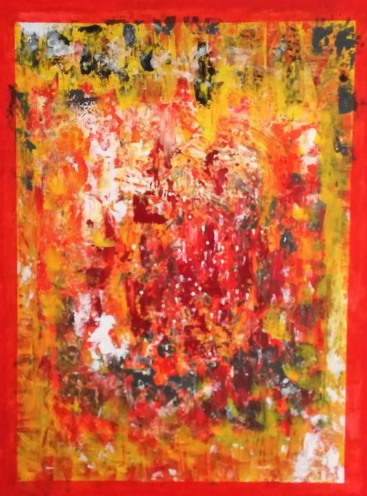 Pintura titulada "Brassage de couleurs" por Lou Dje - Artiste Peintre, Obra de arte original, Acrílico