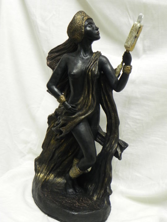 Sculptuur getiteld "Oxum, Orixá das Águ…" door Angela De Assis, Origineel Kunstwerk, Anders