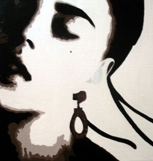 Painting titled "Marie Anne" by Lady Caviar, Original Artwork